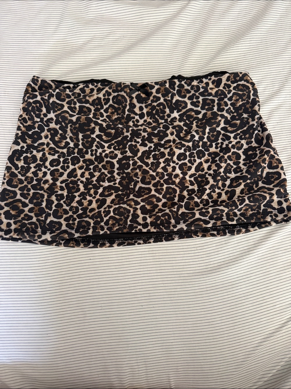 Leopard Print Mini Skirt